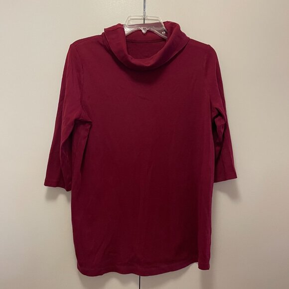 COS red cowl neck 3/4 sleeve shirt turtleneck‎ - Picture 4 of 7